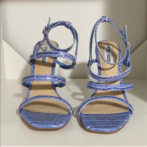 Steve Madden ; Rhonda blue snake heel - Picture 2 of 6